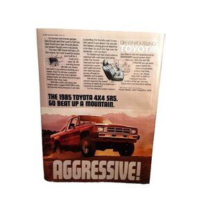 1985 Toyota 4X4 SR5 Truck Original Print Ad vintage 80s